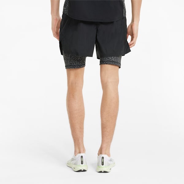 Shorts para correr de 5" FSTR 2-en-1 de tejido plano para hombre, Puma Black, extralarge